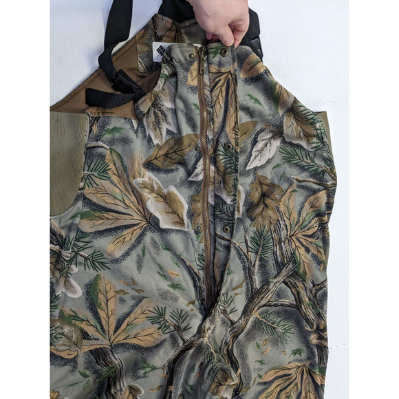 COLUMBIA Hunting Overalls Men Size XL buckeye vanish Camo Coveralls Bibs - Picture 3 of 10